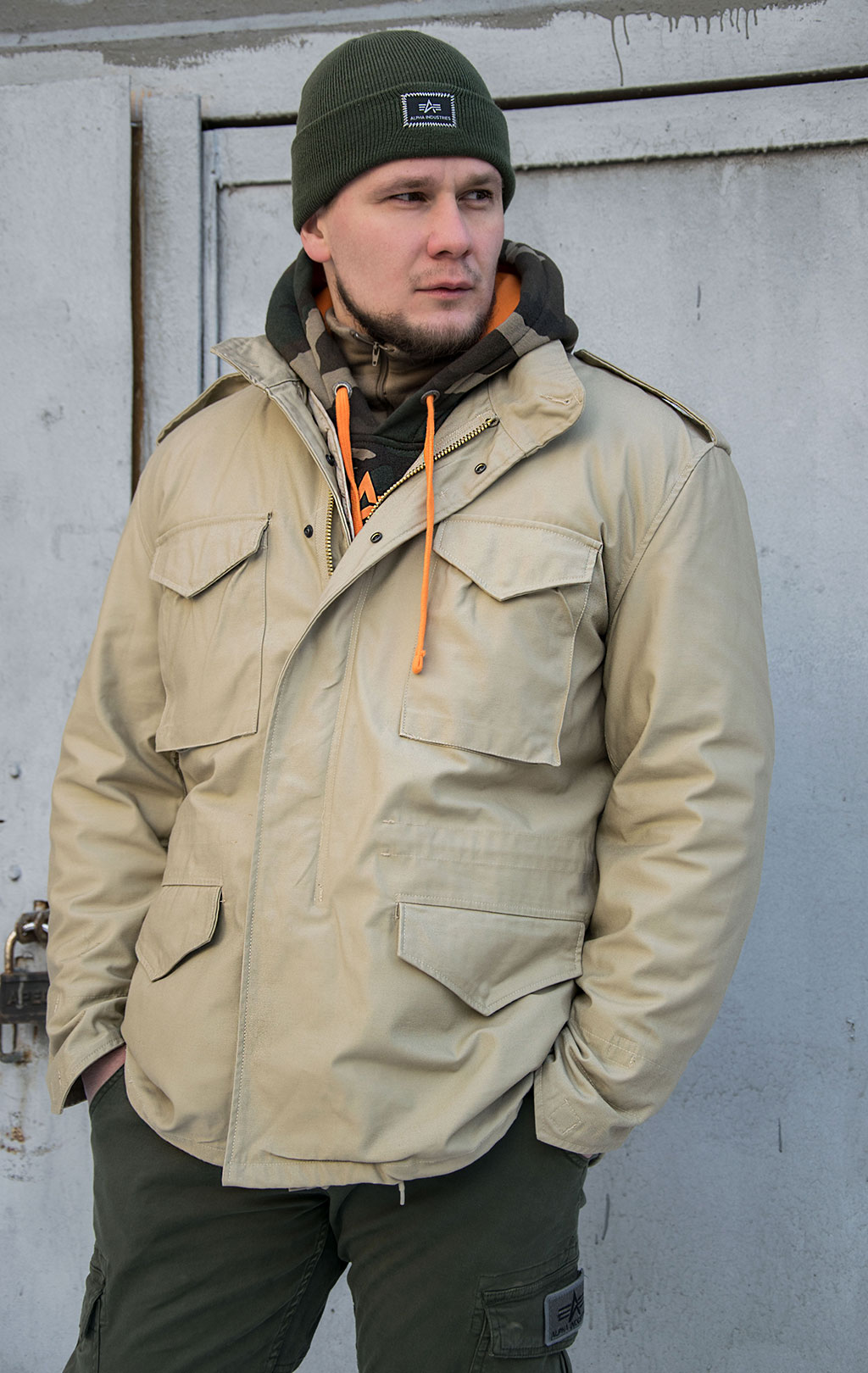 Куртка TEESAR M-65 CLASSIC с подстёжкой khaki 