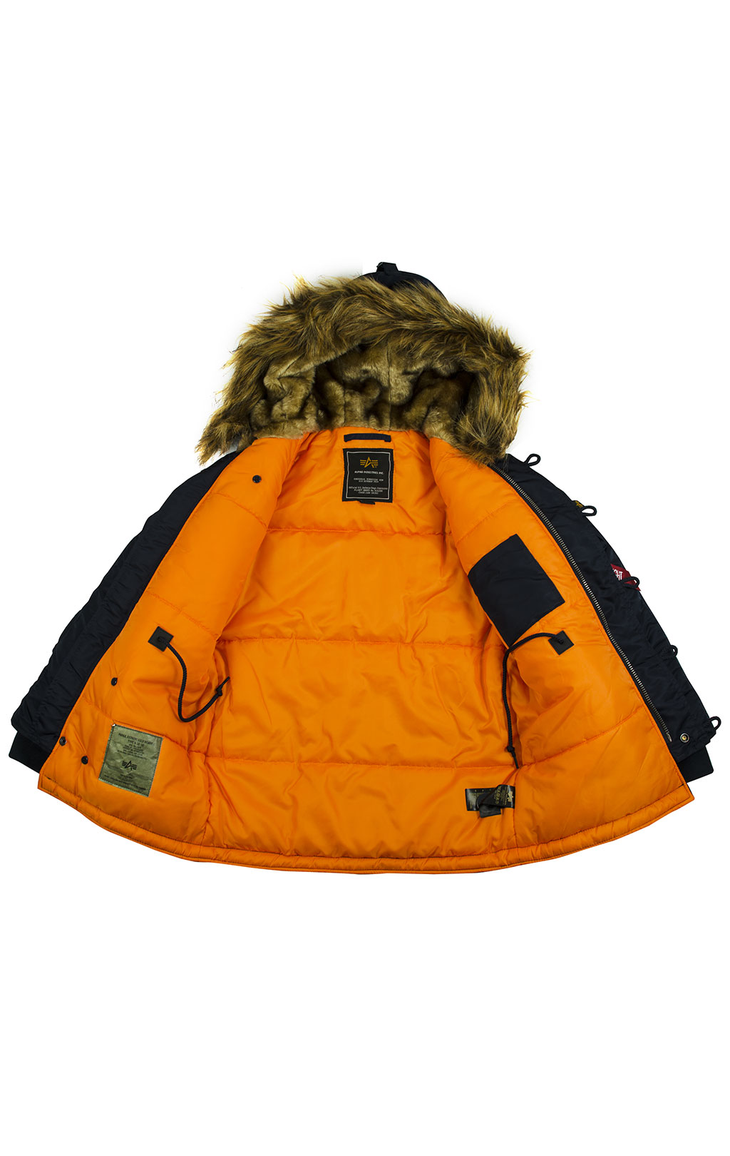 Детская аляска длинная ALPHA INDUSTRIES N-3B VF rep. blue 