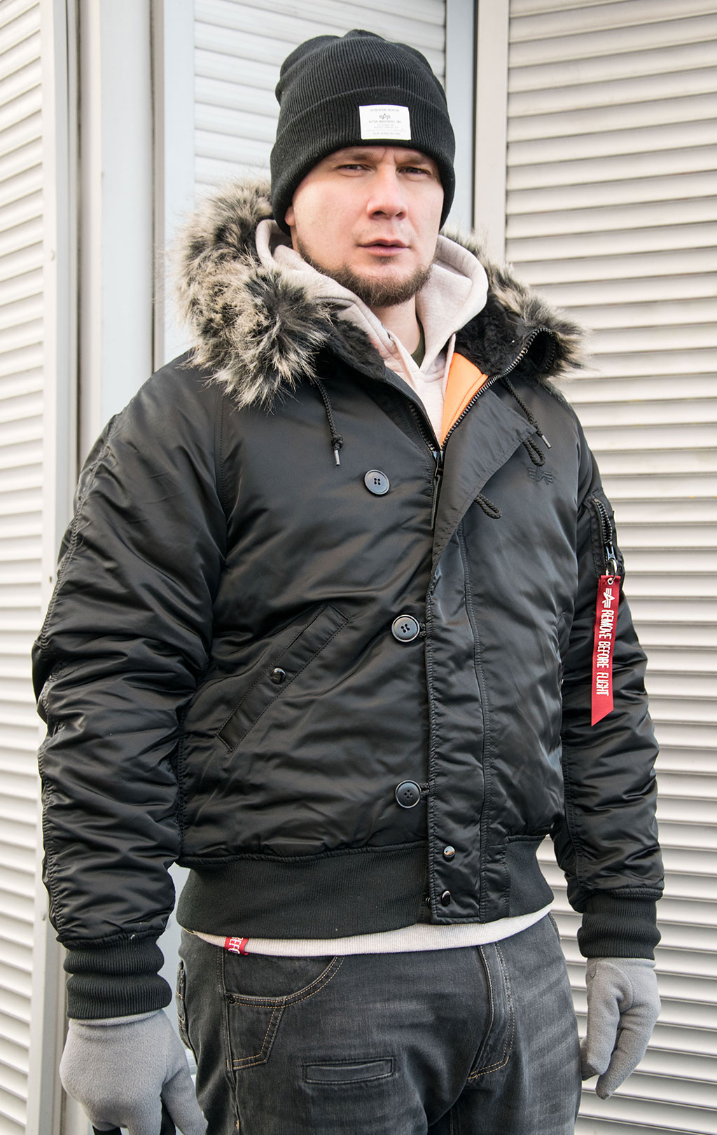 Аляска короткая ALPHA INDUSTRIES N-2B VF 59 black 