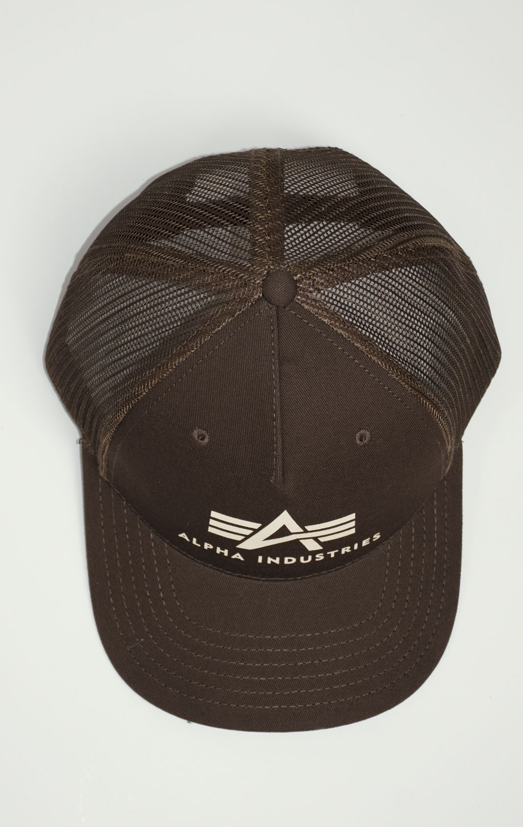 Бейсболка ALPHA INDUSTRIES BASIC TRUCKER CAP hunter brown 