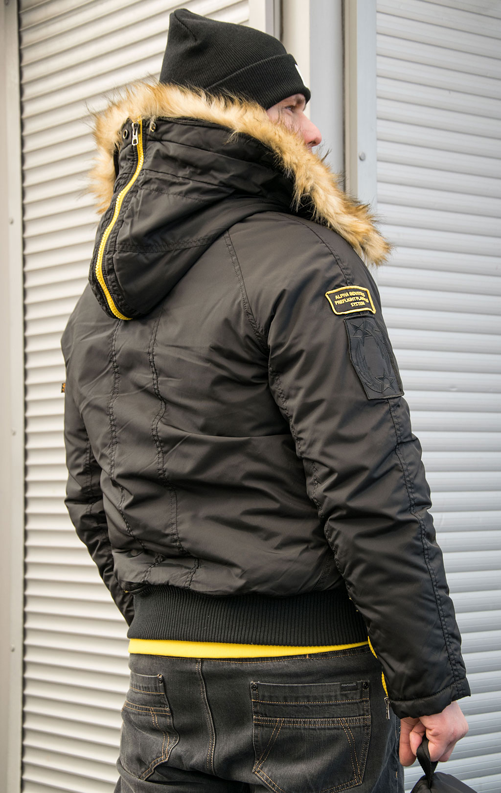 Аляска короткая ALPHA INDUSTRIES N-2B PPS black 