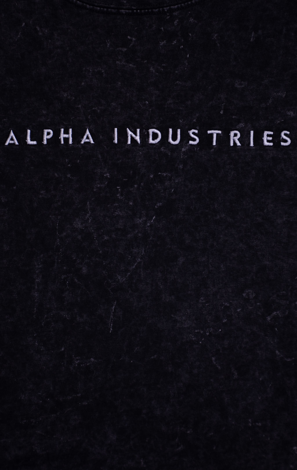 Футболка ALPHA INDUSTRIES ACID LOGO T black 