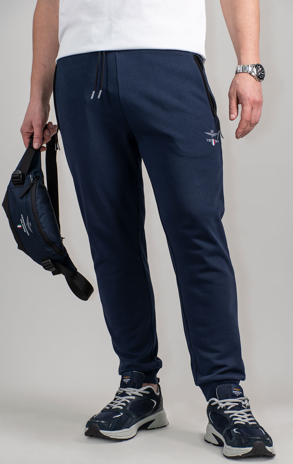 Брюки спортивные AERONAUTICA MILITARE SS 25/TR blue navy (PF 965) 