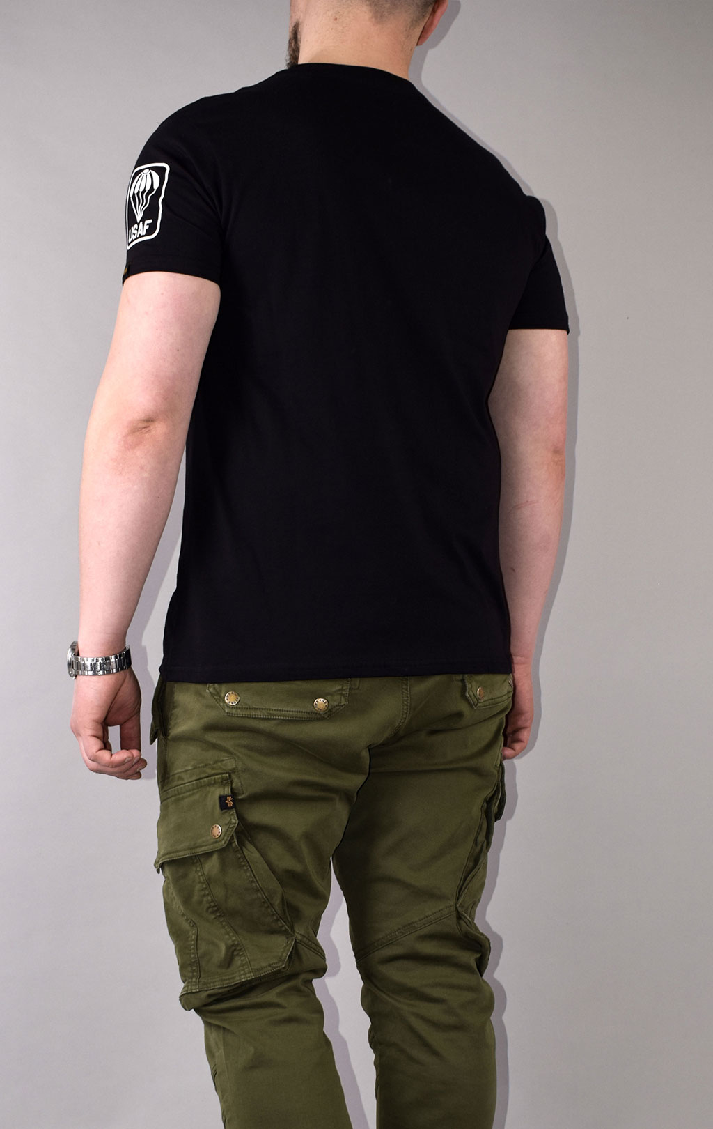 Футболка ALPHA INDUSTRIES REBEL T black 