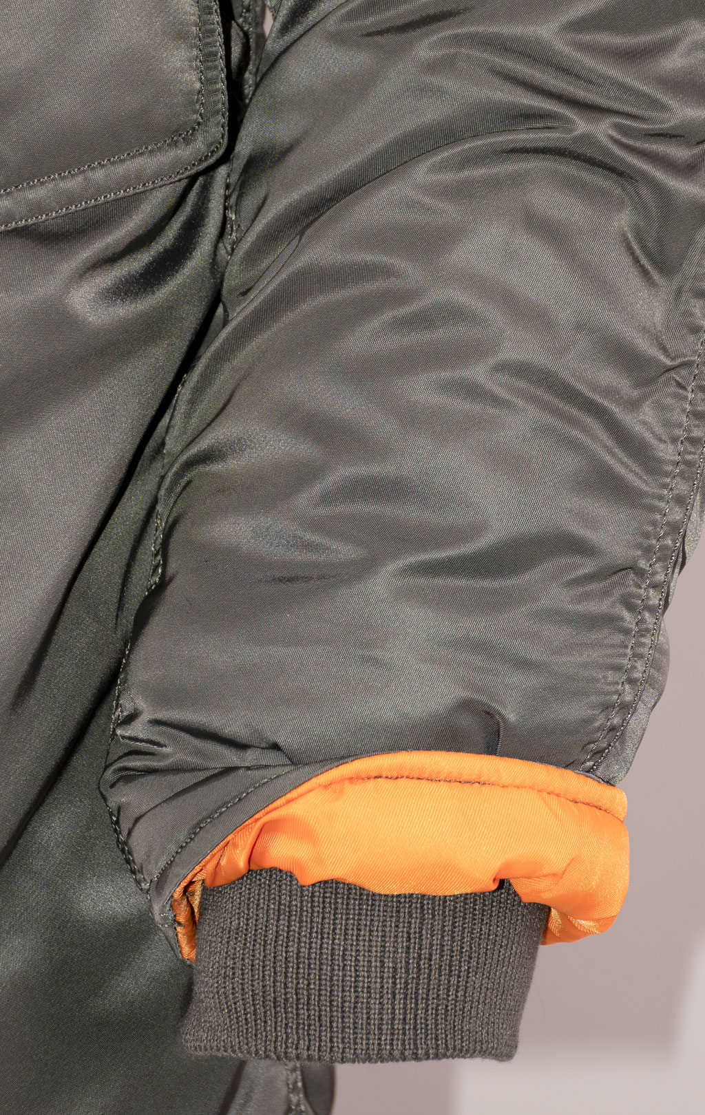 Аляска ALPHA INDUSTRIES SLIM FIT GEN-I N-3B натур. мех rep. grey/orange 