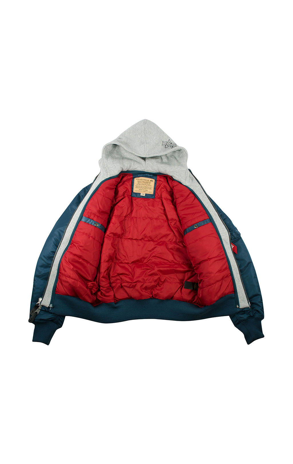 Куртка-бомбер лётная ALPHA INDUSTRIES D-Tec MA-1 blue bold 