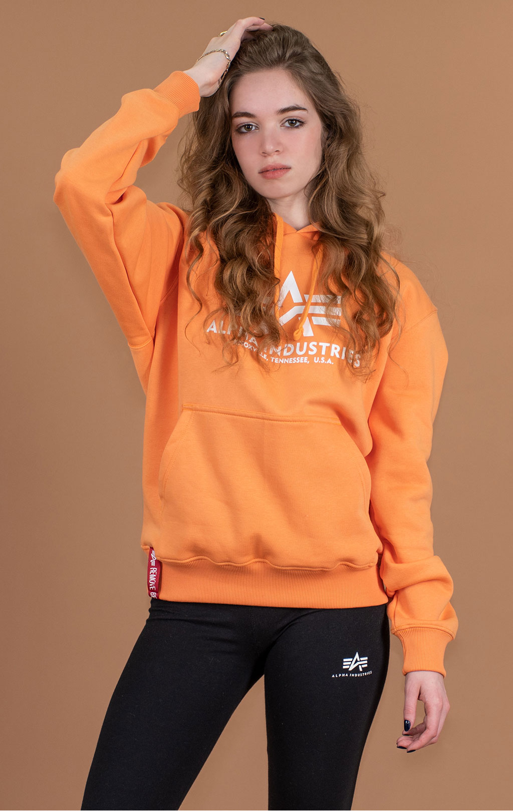 Толстовка ALPHA INDUSTRIES BASIC HOODY tangerine 