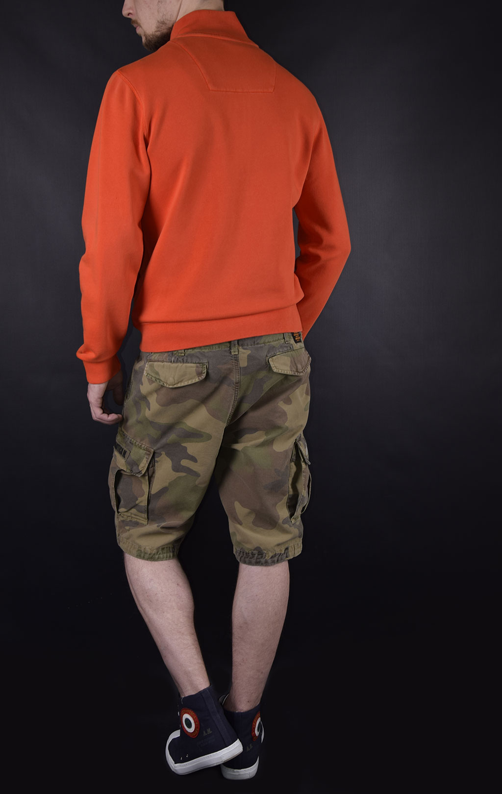 Толстовка AERONAUTICA MILITARE SS19 arancio (FE 1303) 