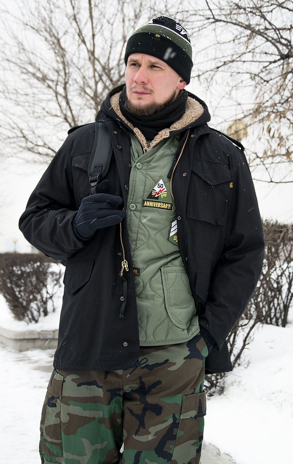 Куртка ALPHA INDUSTRIES M-65 CLASSIC big size FW 23/24 m black 