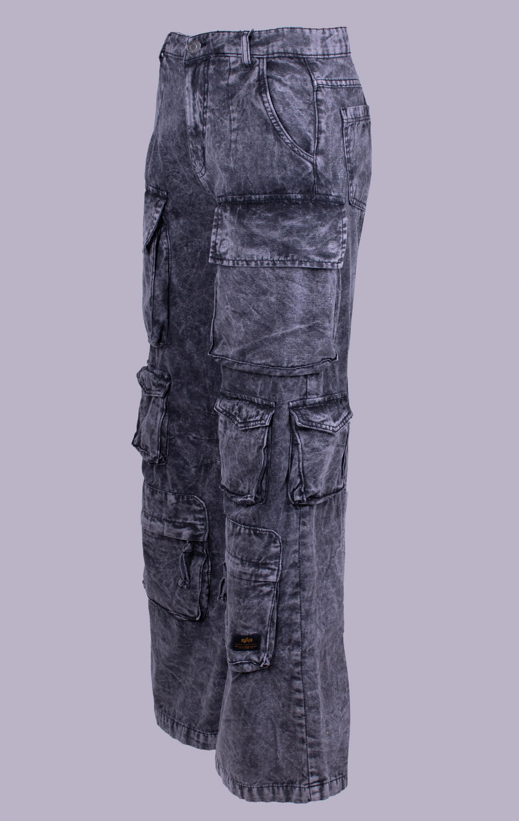 Женские брюки-карго джинсовые ALPHA INDUSTRIES MULTIPOCKET PANT black 