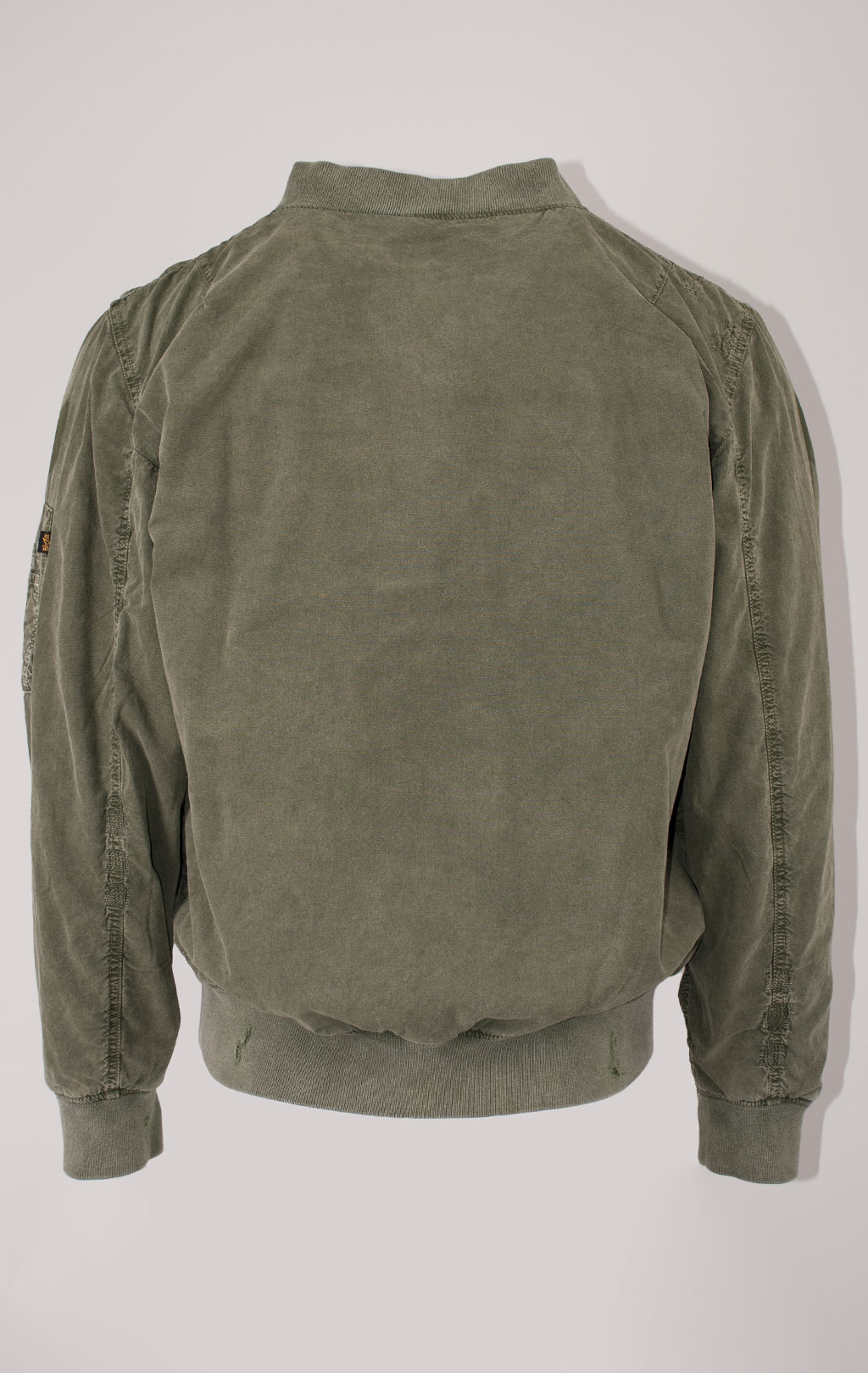 Бомбер-ветровка ALPHA INDUSTRIES L-2B RIP AND REPAIR FLIGHT JACKET SS 24 m OG-107 green 