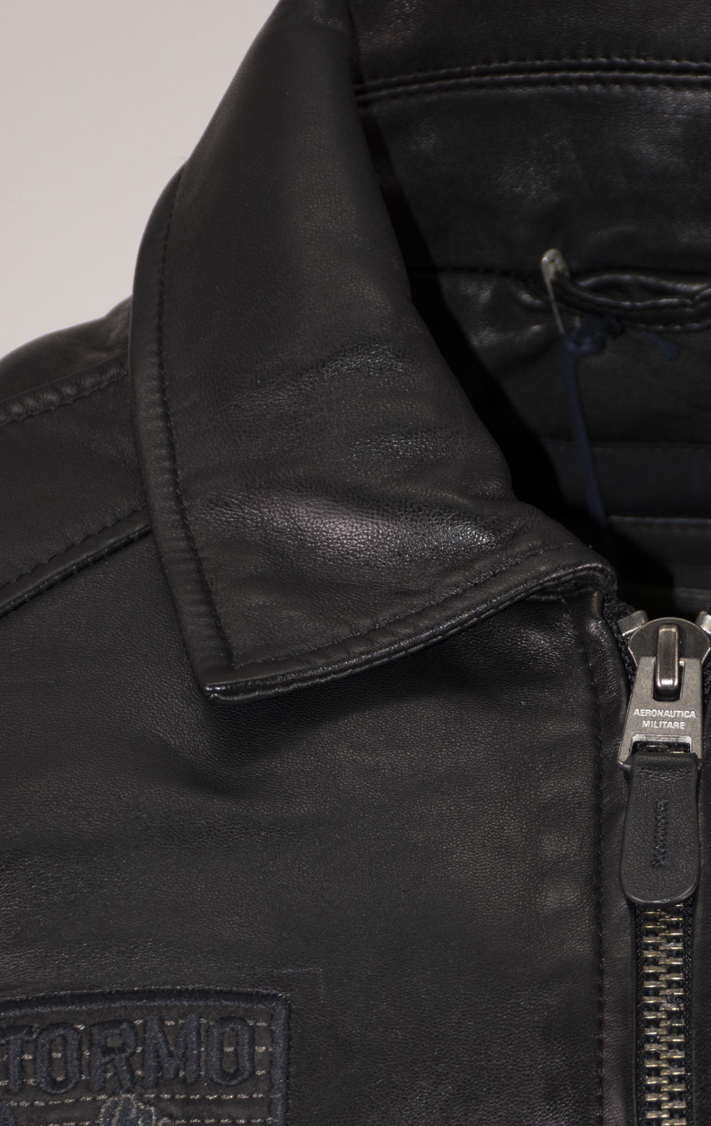 Куртка-пилот AERONAUTICA MILITARE кожа FW 24/25/IN nero (PN 950) 