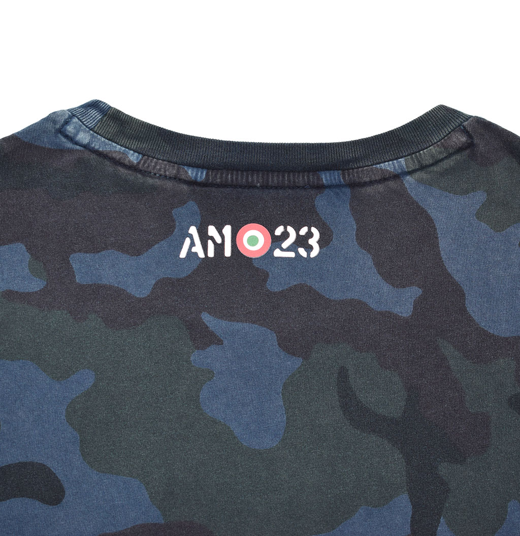 Футболка AERONAUTICA MILITARE SS19 camouflage blue (TS 1603) 