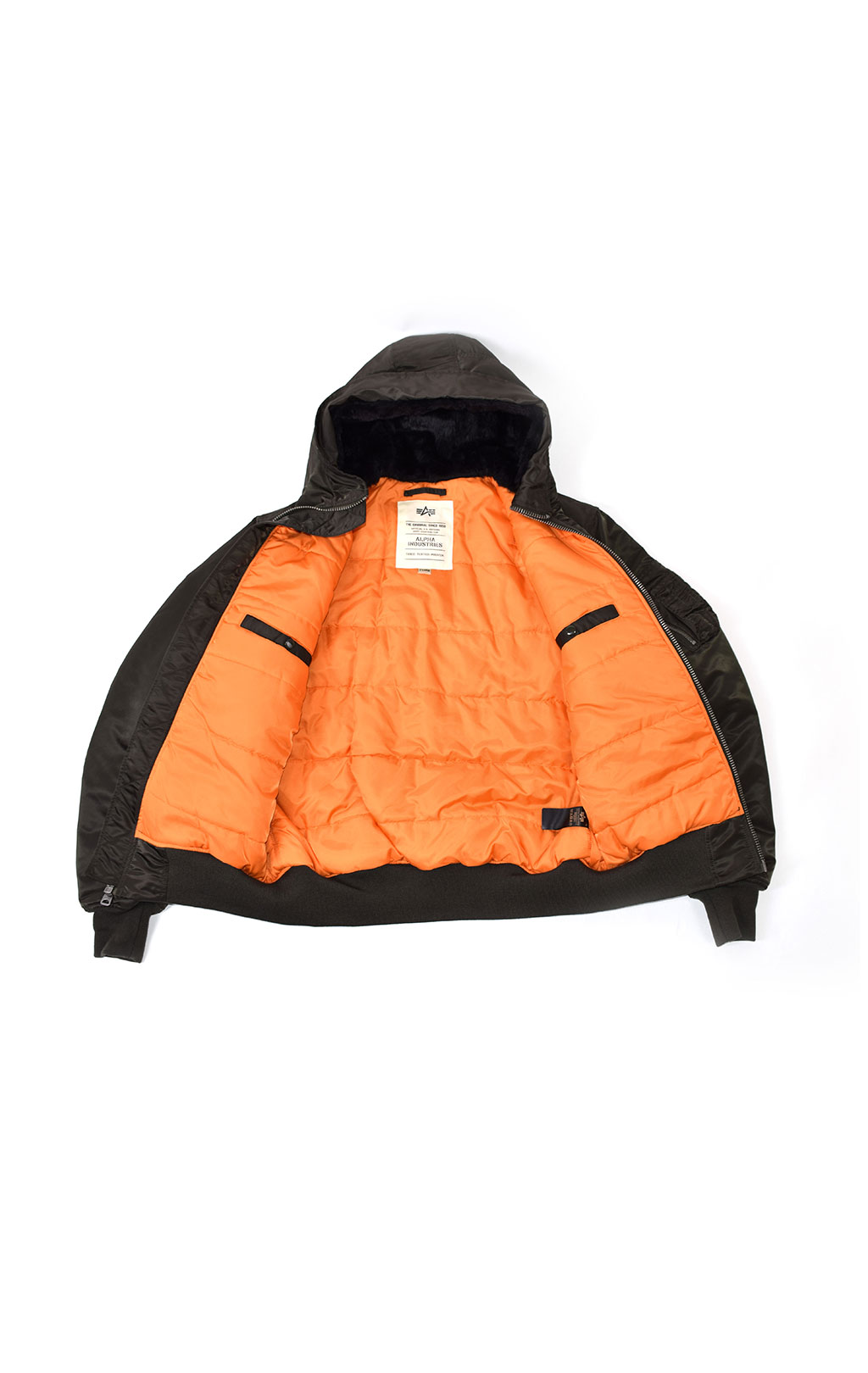 Куртка ALPHA INDUSTRIES MA-1 HOODED black olive 