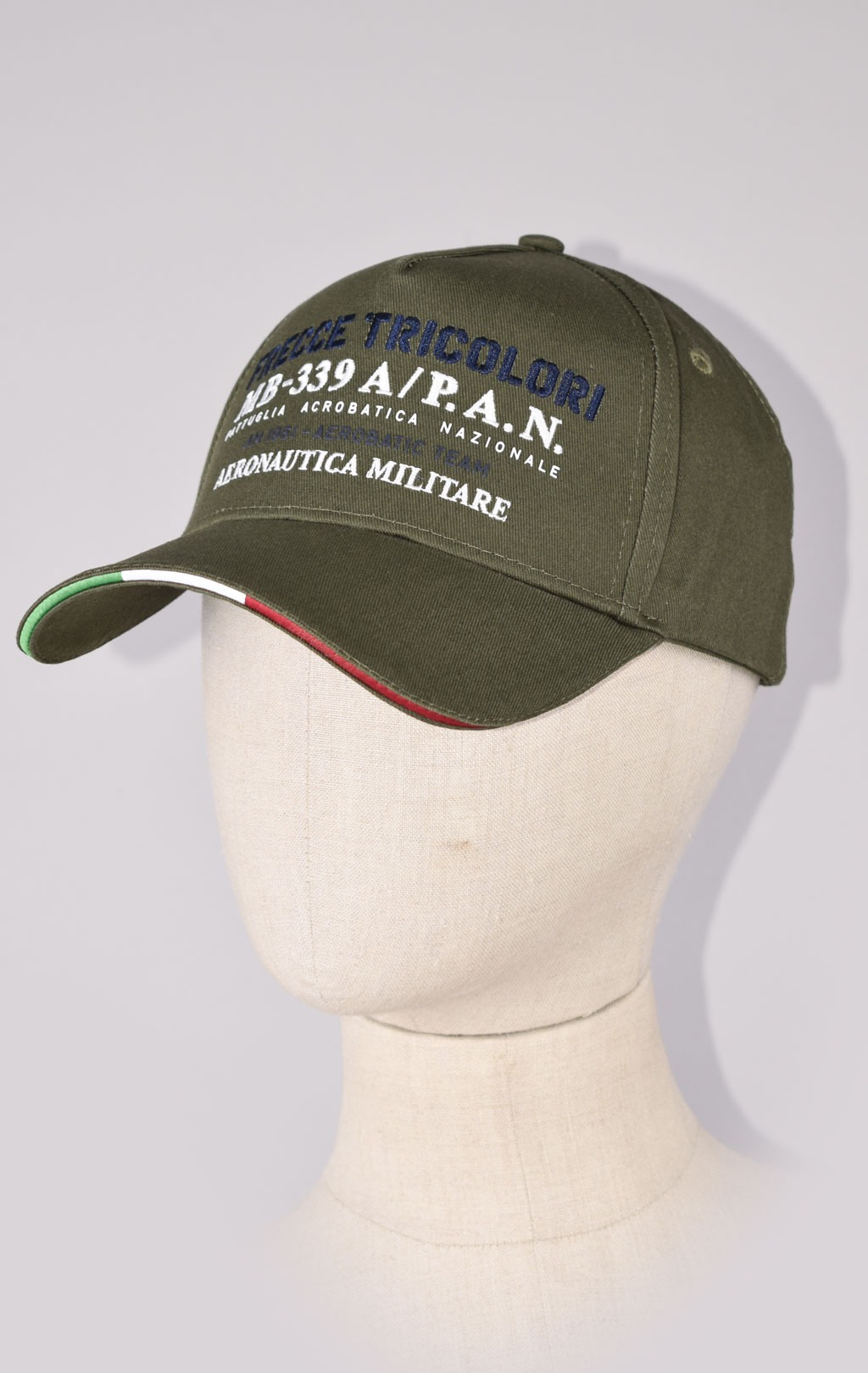 Бейсболка AERONAUTICA MILITARE SS 23/CN verde (HA 1130) 