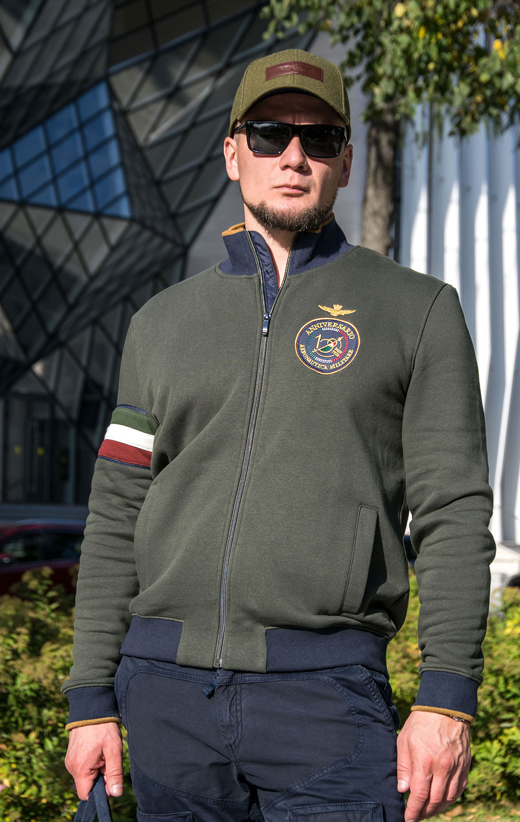 Олимпийка AERONAUTICA MILITARE FW 23/24/BD dark green (FE 1822) 