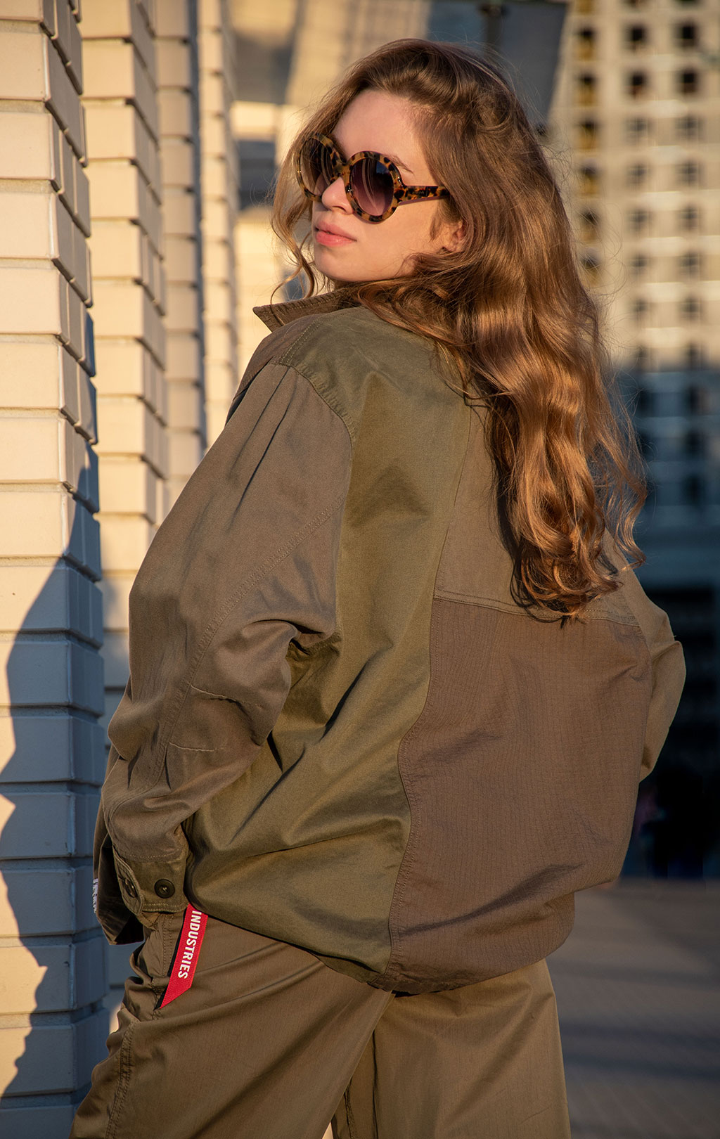 Ветровка ALPHA INDUSTRIES MIXED MEDIA SHIRT JACKET SS 23 m OG-107 green 