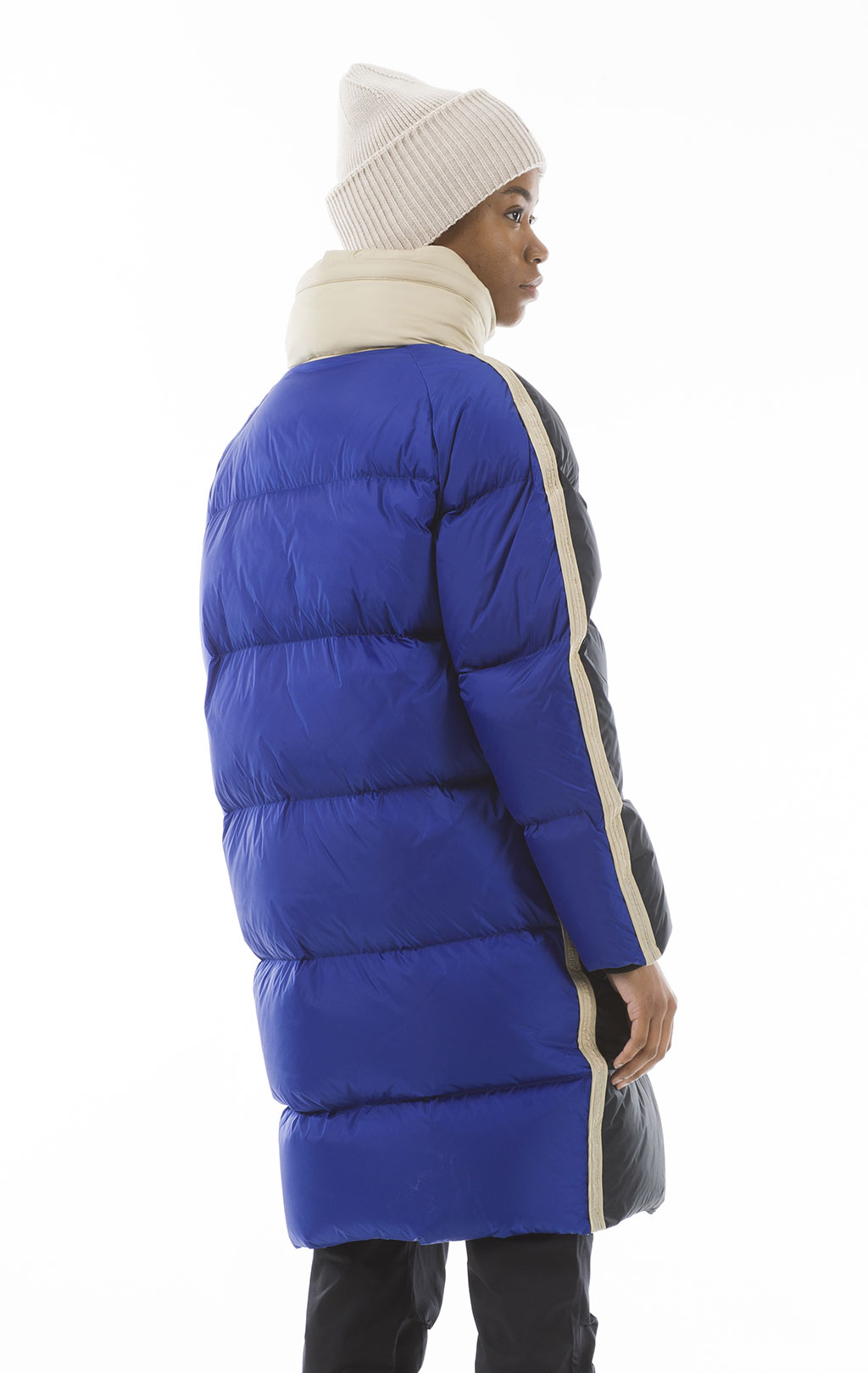 Женское пальто пуховое PARAJUMPERS JADA FW 23/24 pencil tapioca c blue 
