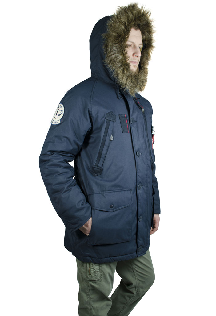 Аляска ALPHA INDUSTRIES APEX PARKA replica blue 