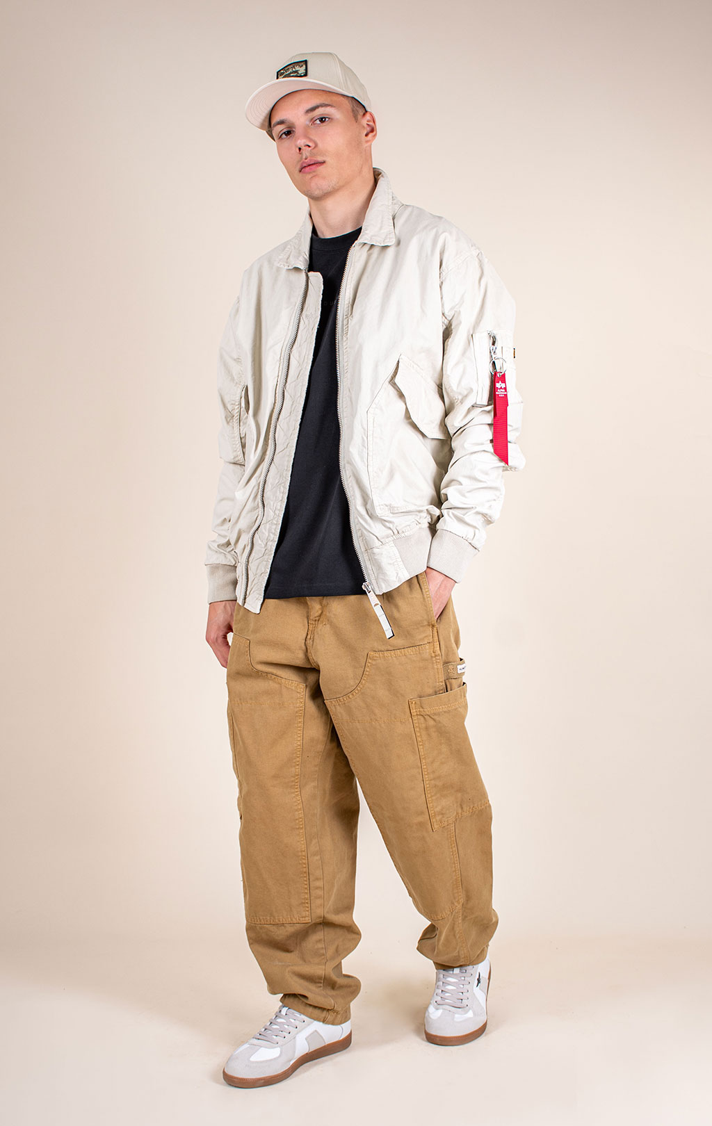 Ветровка ALPHA INDUSTRIES CWU 36/P CANVAS stone 