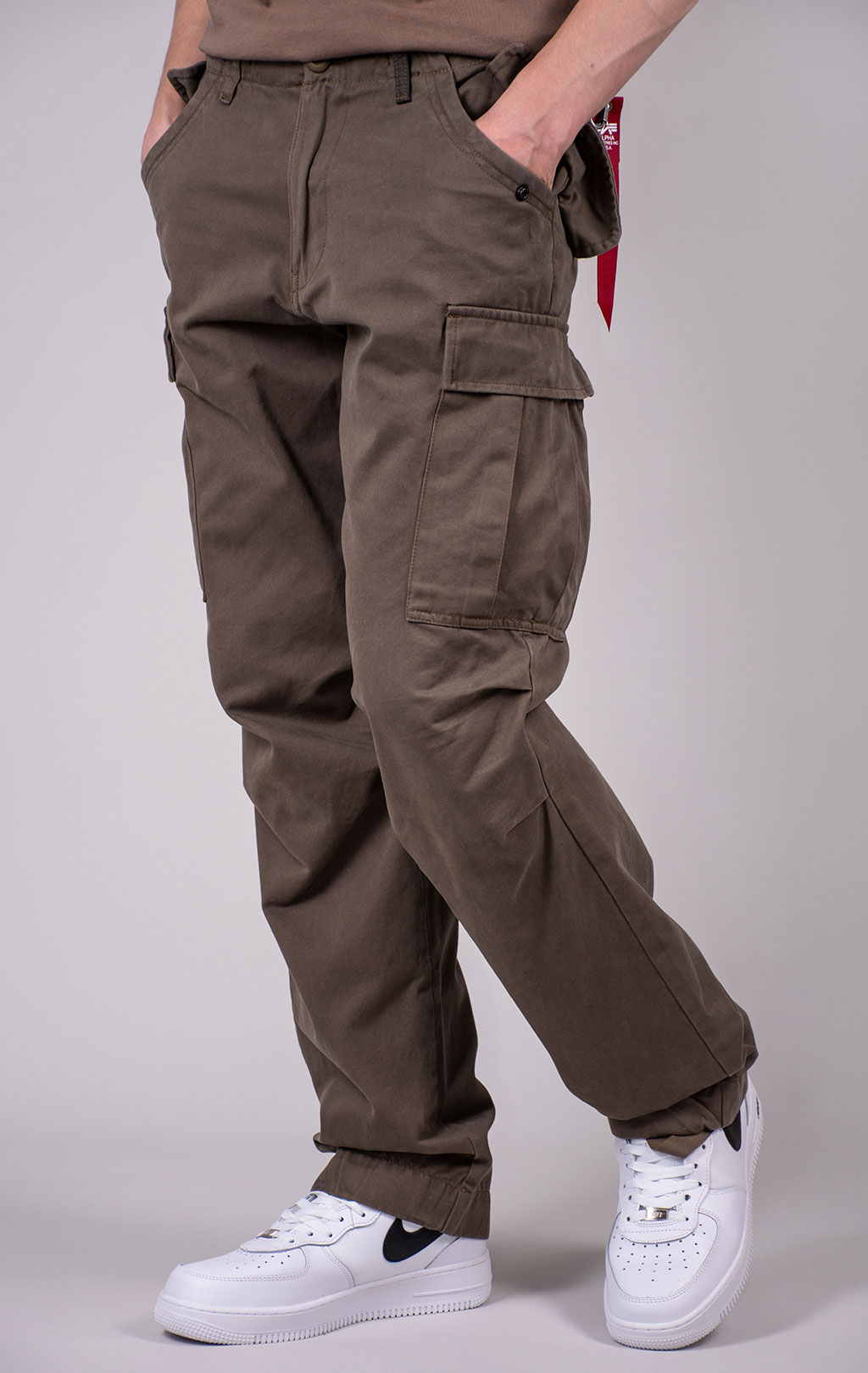 Брюки-карго парашюты ALPHA INDUSTRIES M-65 PANT плотные coyote brown 