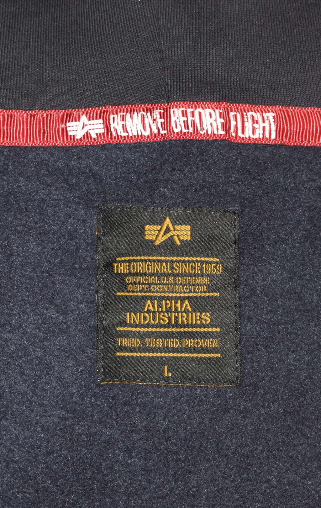Толстовка ALPHA INDUSTRIES BASIC HOODY SMALL LOGO rep. blue 