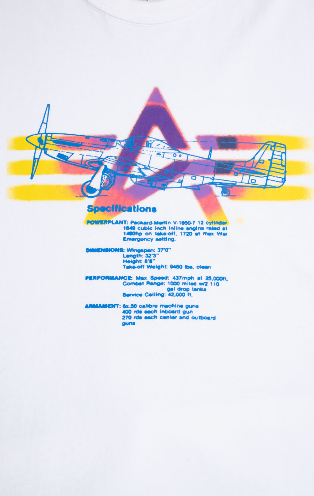 Футболка ALPHA INDUSTRIES ALPHA GRADIENT TEE SS 24 white 