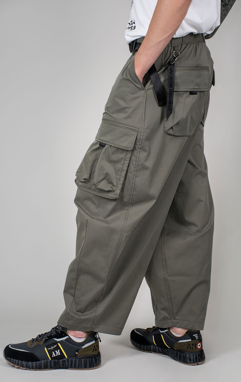 Брюки-карго ALPHA INDUSTRIES OVERSIZED TACTICAL PANT FW 24/25 field grey 