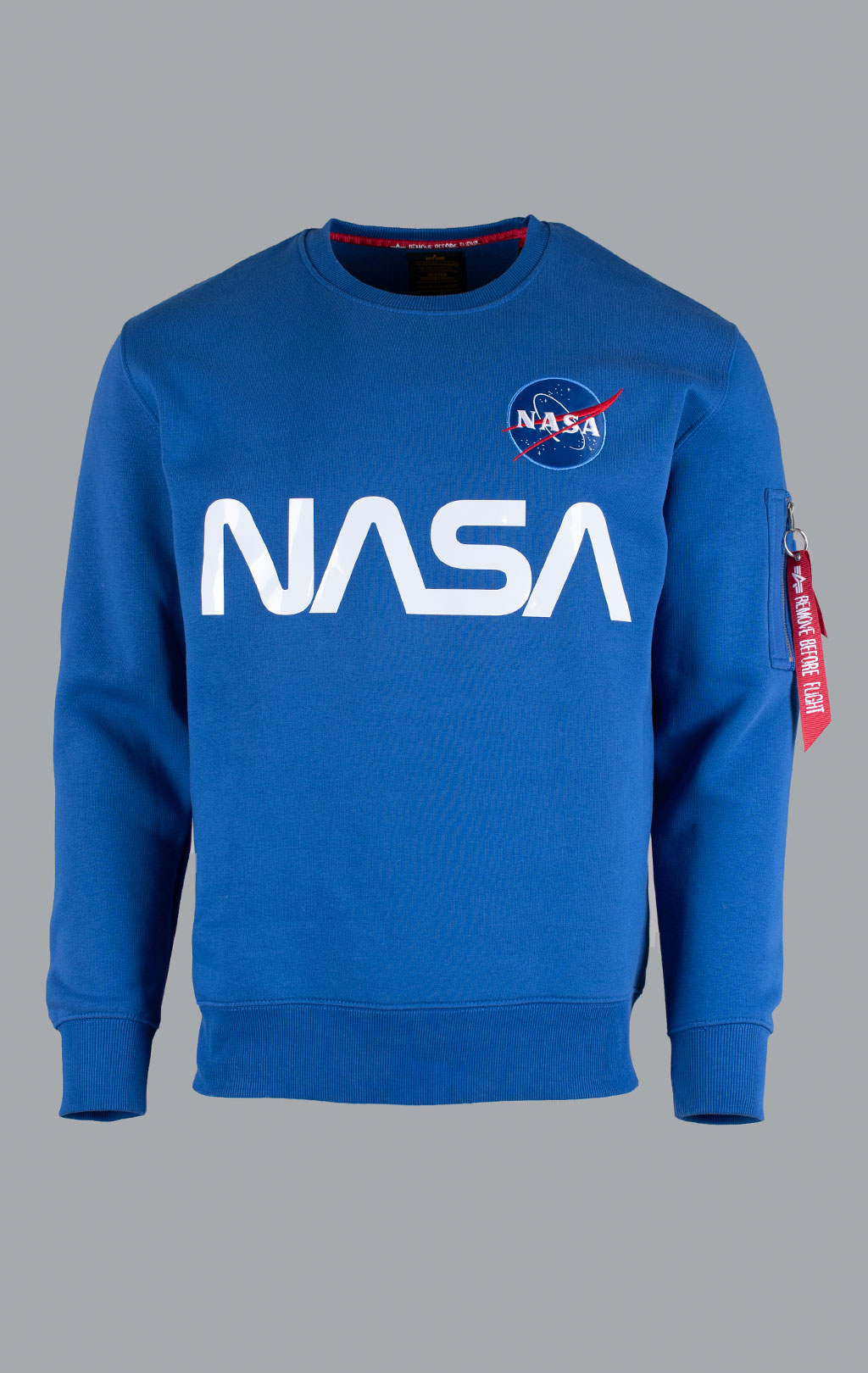 Свитшот ALPHA INDUSTRIES NASA reflective NASA blue 