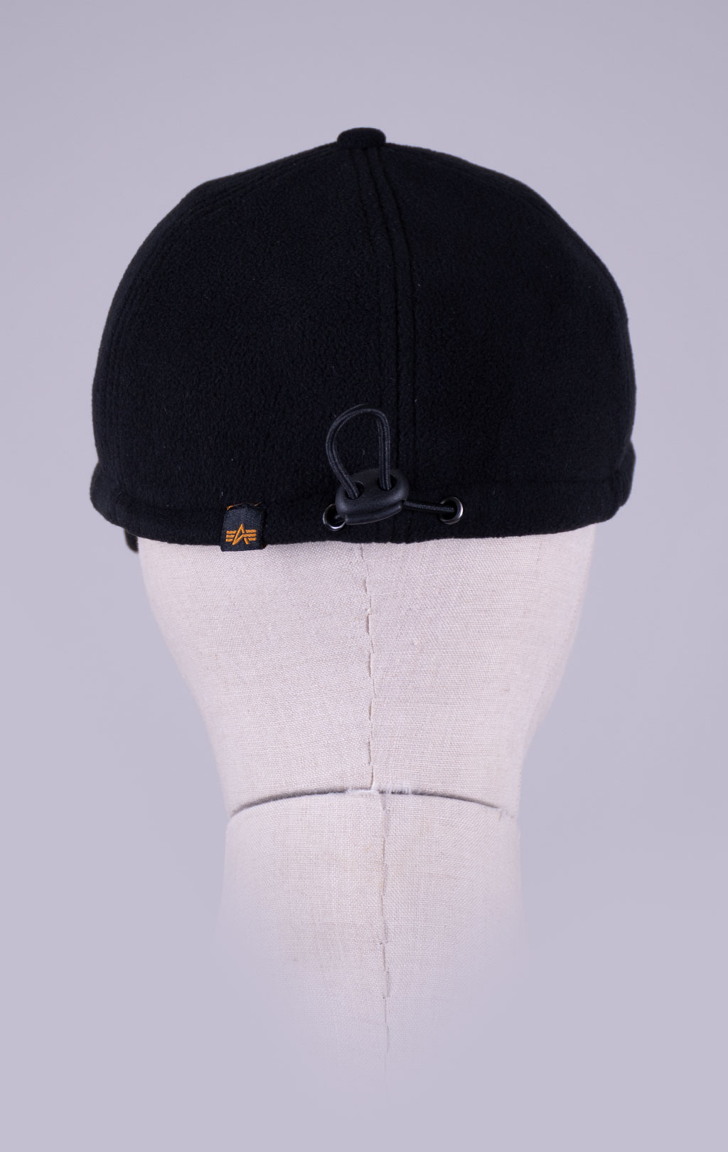 Бейсболка ALPHA INDUSTRIES SNOW CAP RUBBER LOGO black 