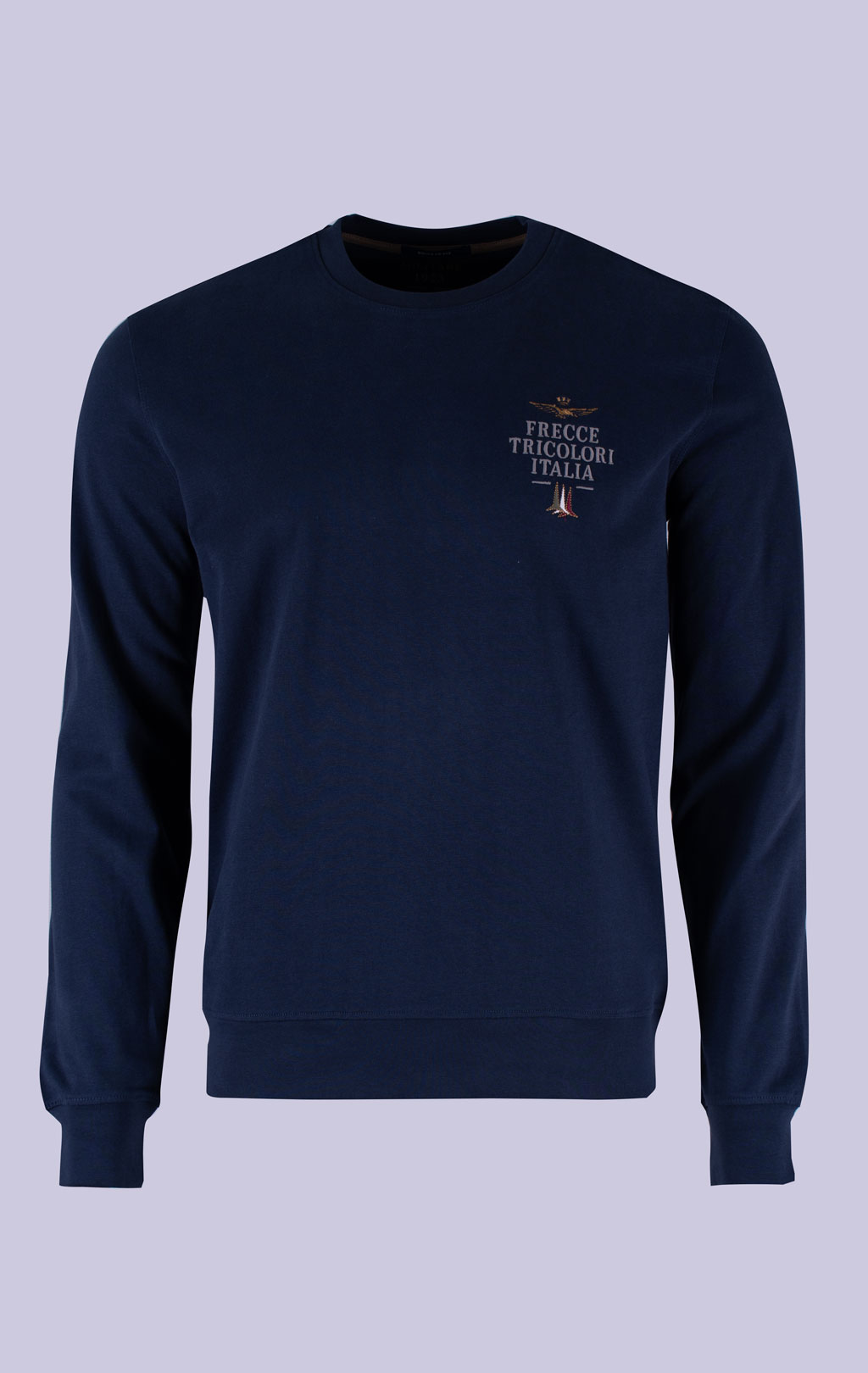 Лонгслив AERONAUTICA MILITARE FW 26/27/BD blue navy (TS 2574) 