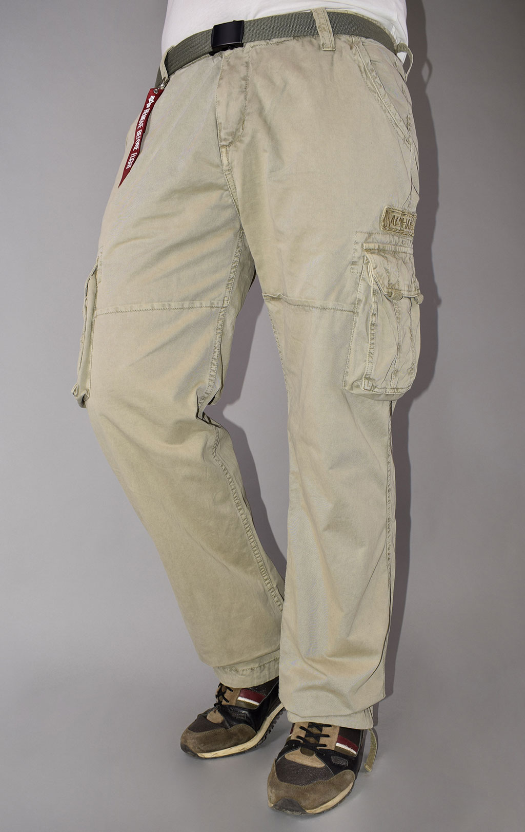 Брюки-карго ALPHA INDUSTRIES JET PANT big size bone white (#101212) 