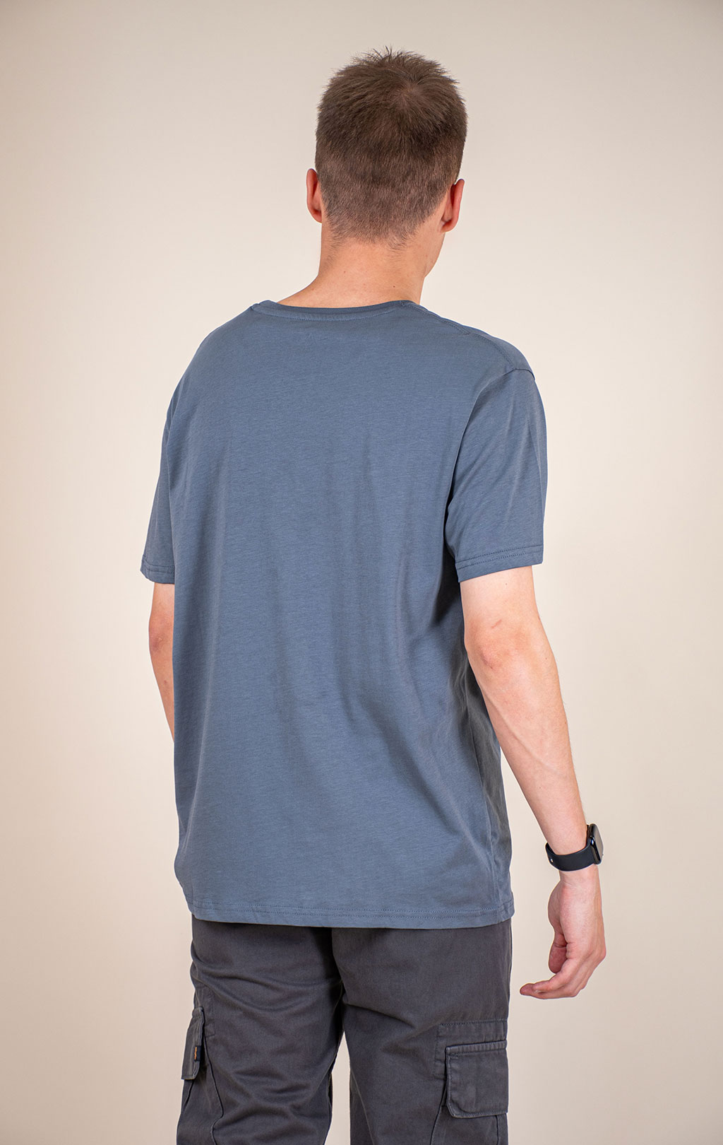 Футболка ALPHA INDUSTRIES BASIC T denim blue 