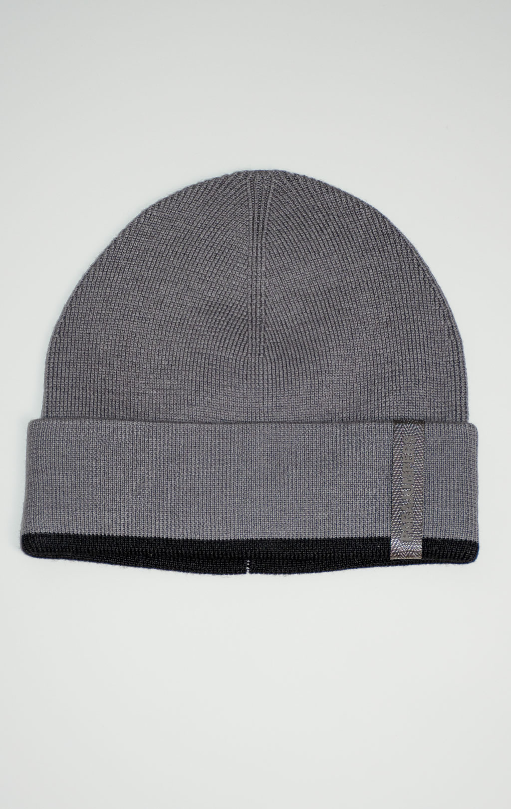 Шапка вязаная PARAJUMPERS ICONIC HAT FW 25/26 pewter-black 