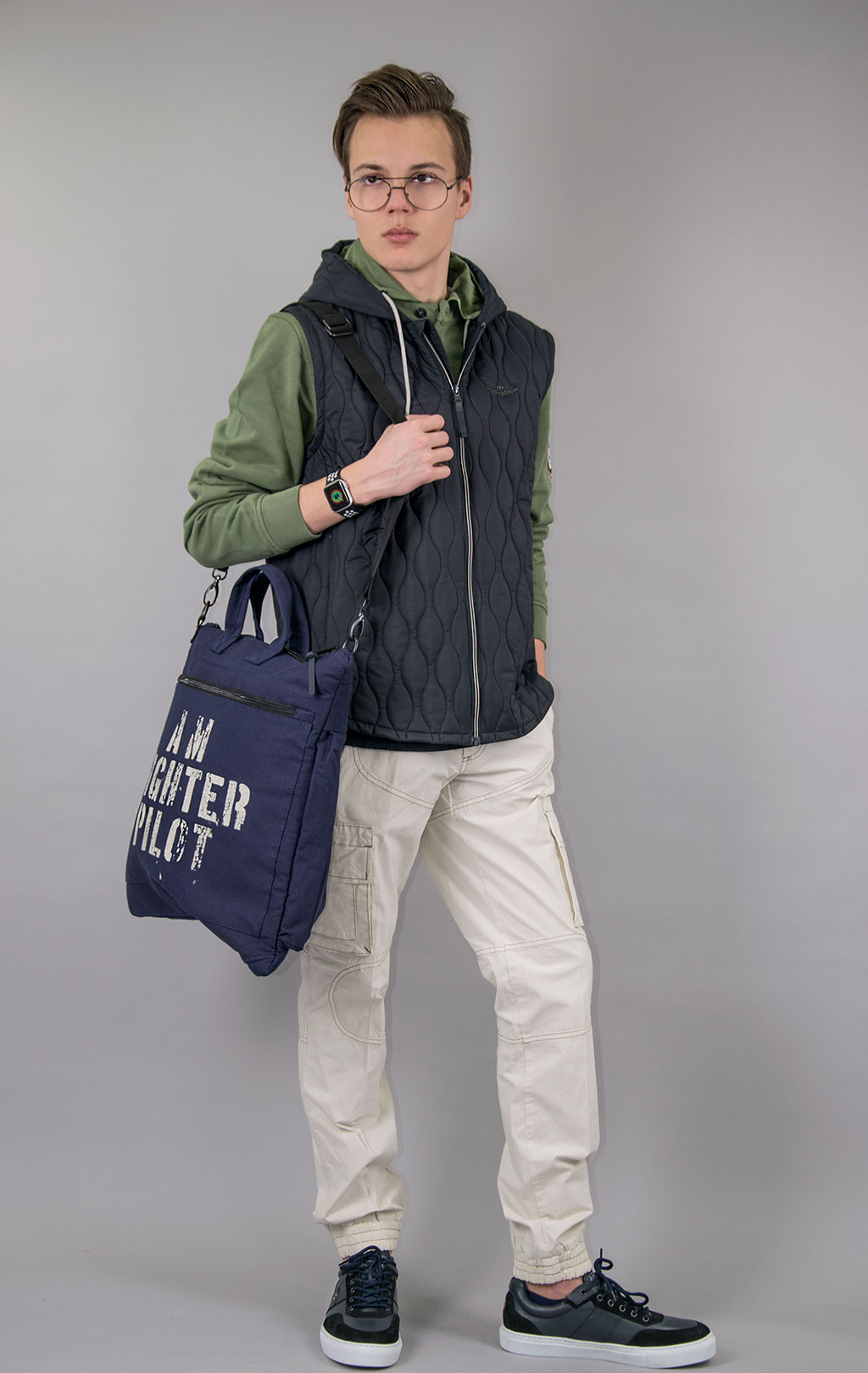 Жилет AERONAUTICA MILITARE SS 23/CN blue black (AB 2056) 