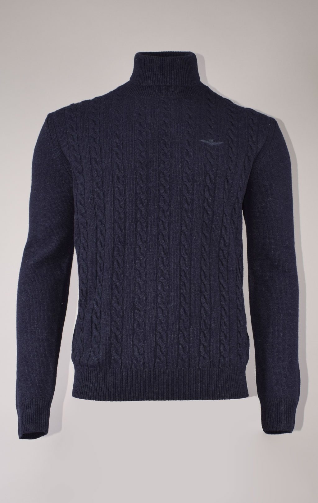 Свитер AERONAUTICA MILITARE big size FW 23/24/BG blue mountain (MA 1485) 