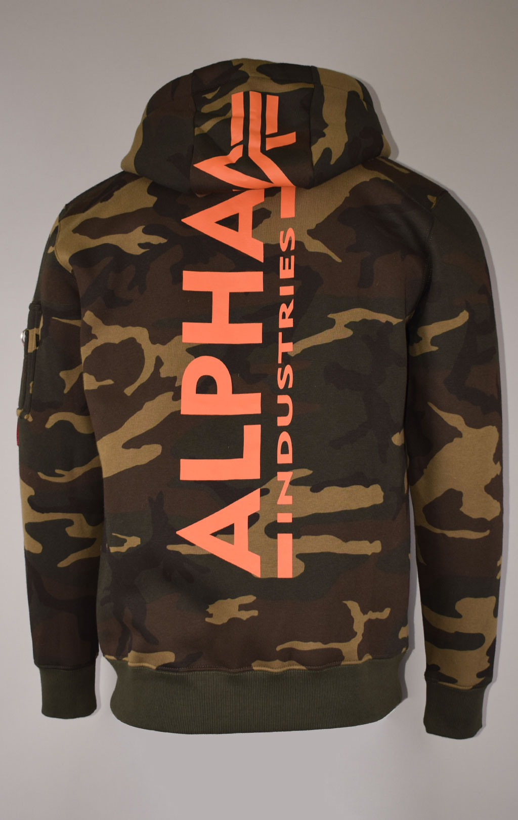 Толстовка ALPHA INDUSTRIES BACK PRINT HOODY CAMO camo woodland 65 