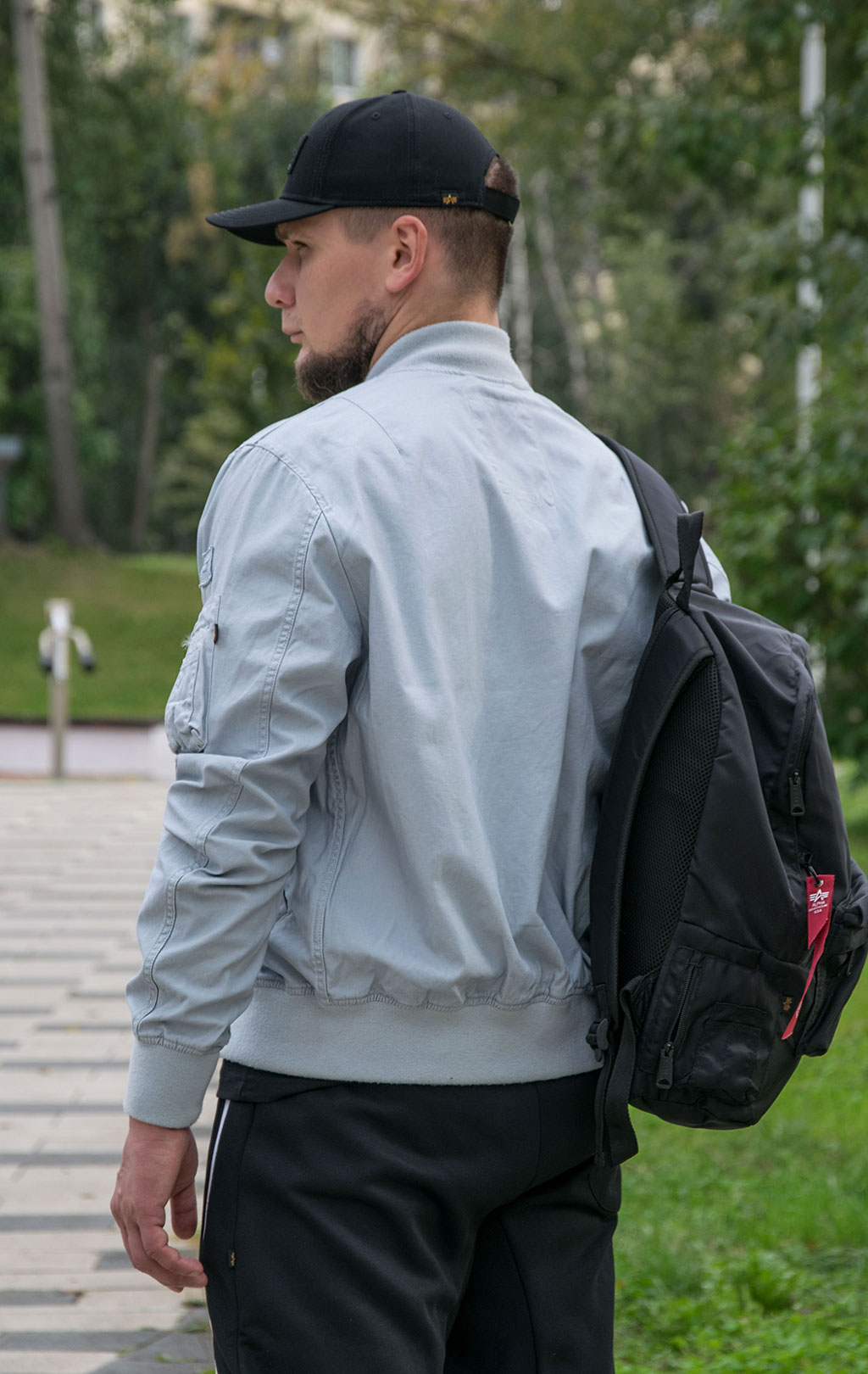 Ветровка-бомбер ALPHA INDUSTRIES MA-1 GROUND CREW plein air 