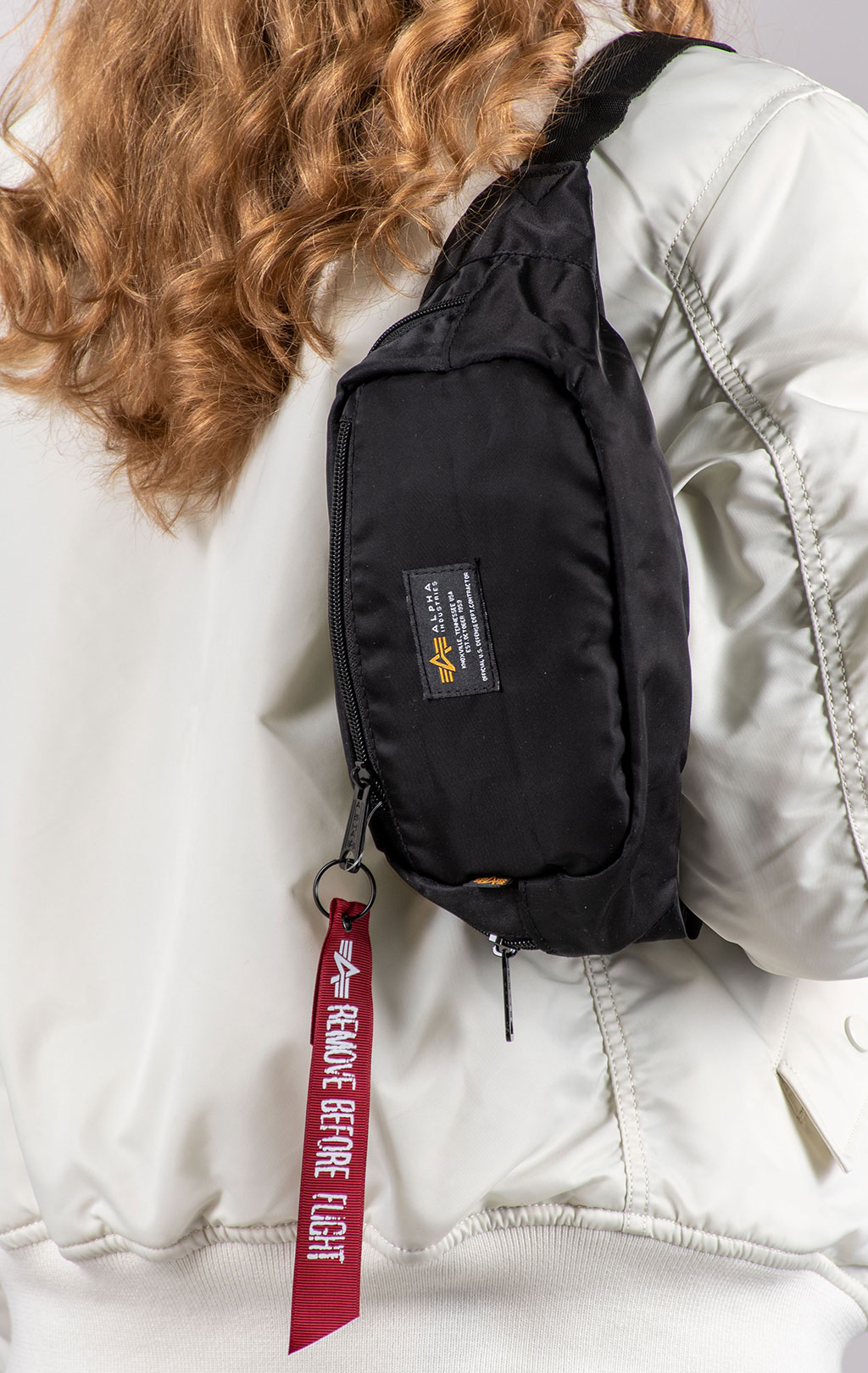 Сумка поясная ALPHA INDUSTRIES CREW WAIST BAG SS 25 black 