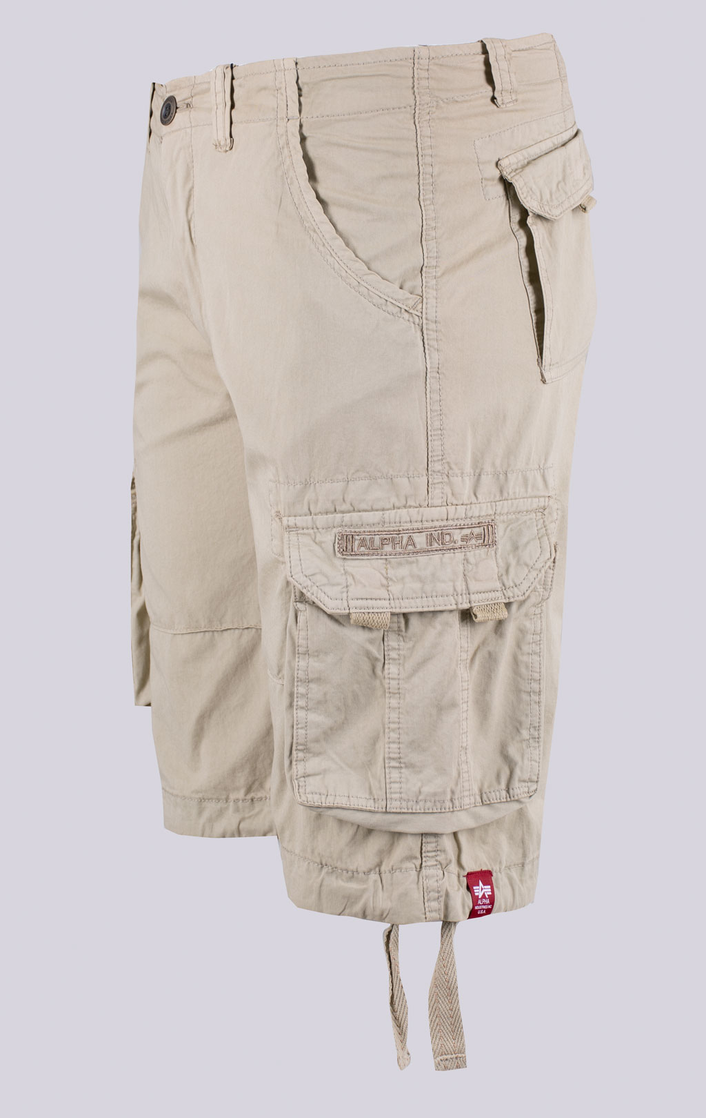 Шорты карго ALPHA INDUSTRIES JET bone white 