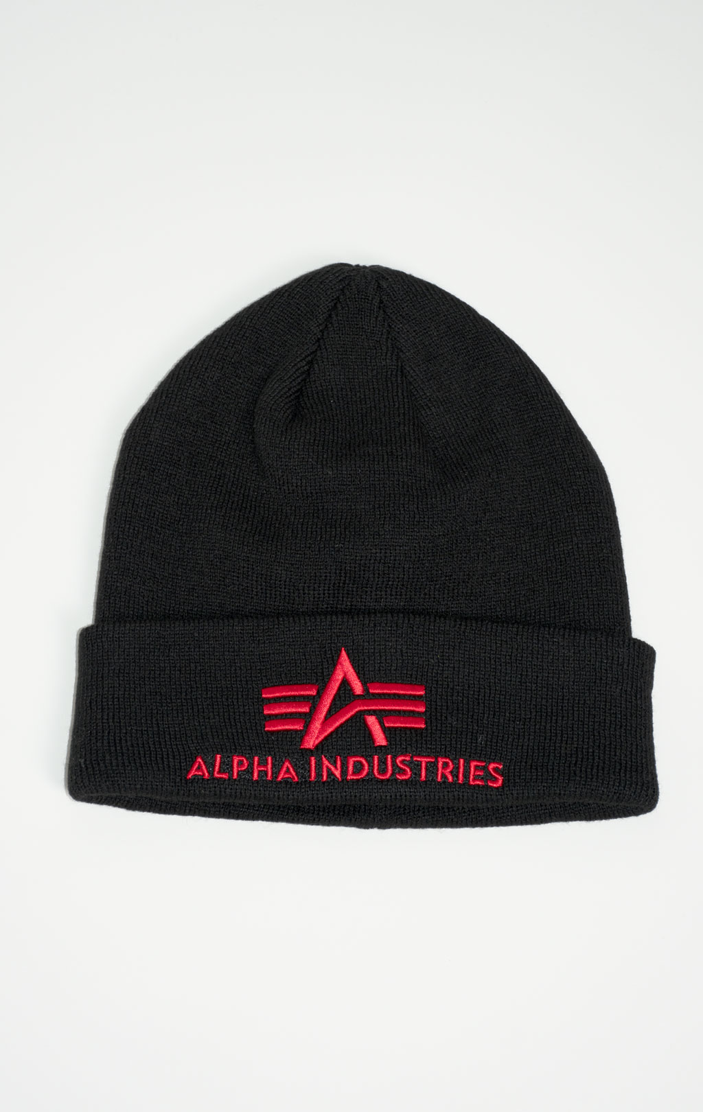 Шапка ALPHA INDUSTRIES 3D BEANIE black/red 