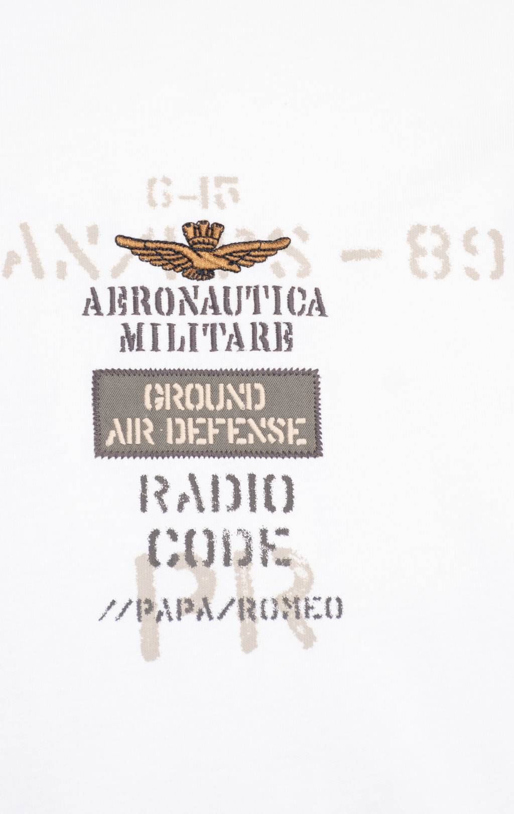 Свитшот AERONAUTICA MILITARE SS 26/TR off white (FE 2099) 