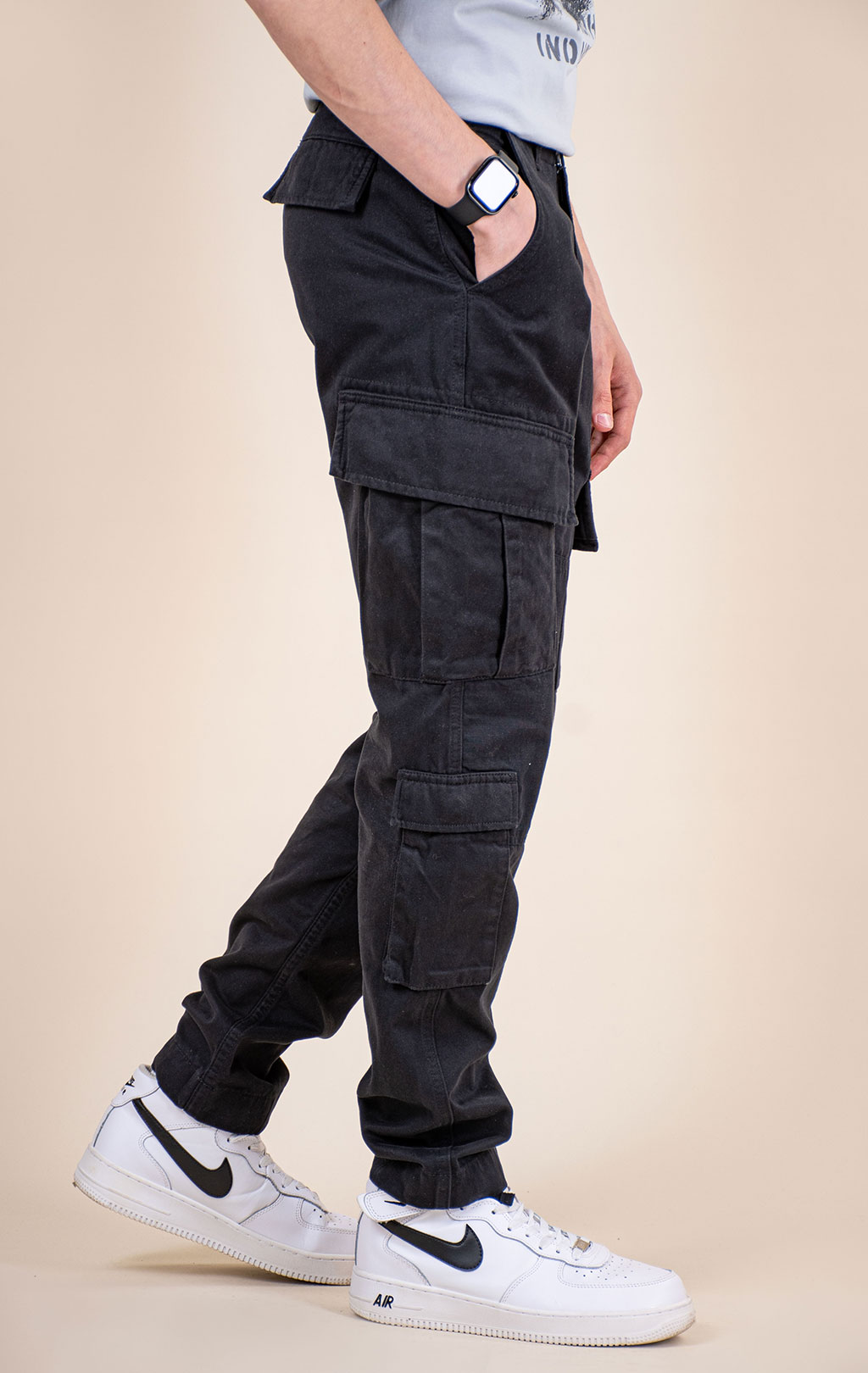 Брюки-карго ALPHA INDUSTRIES ACU PANT плотные SS 26 black 