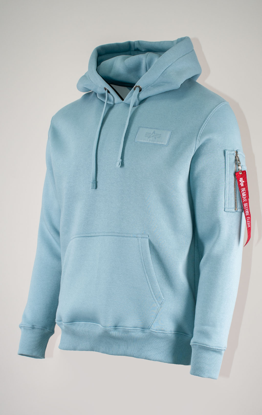 Толстовка ALPHA INDUSTRIES BACK PRINT HOODY greyblue 