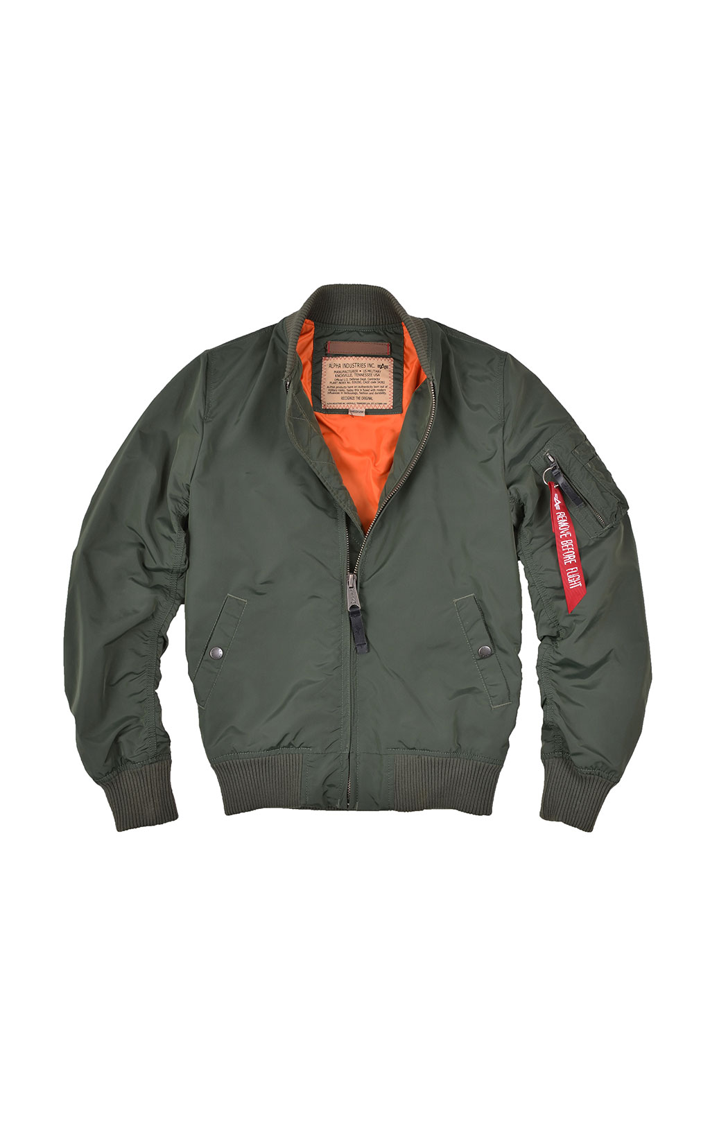 Женская ветровка-бомбер ALPHA INDUSTRIES MA-1 TT sage green 