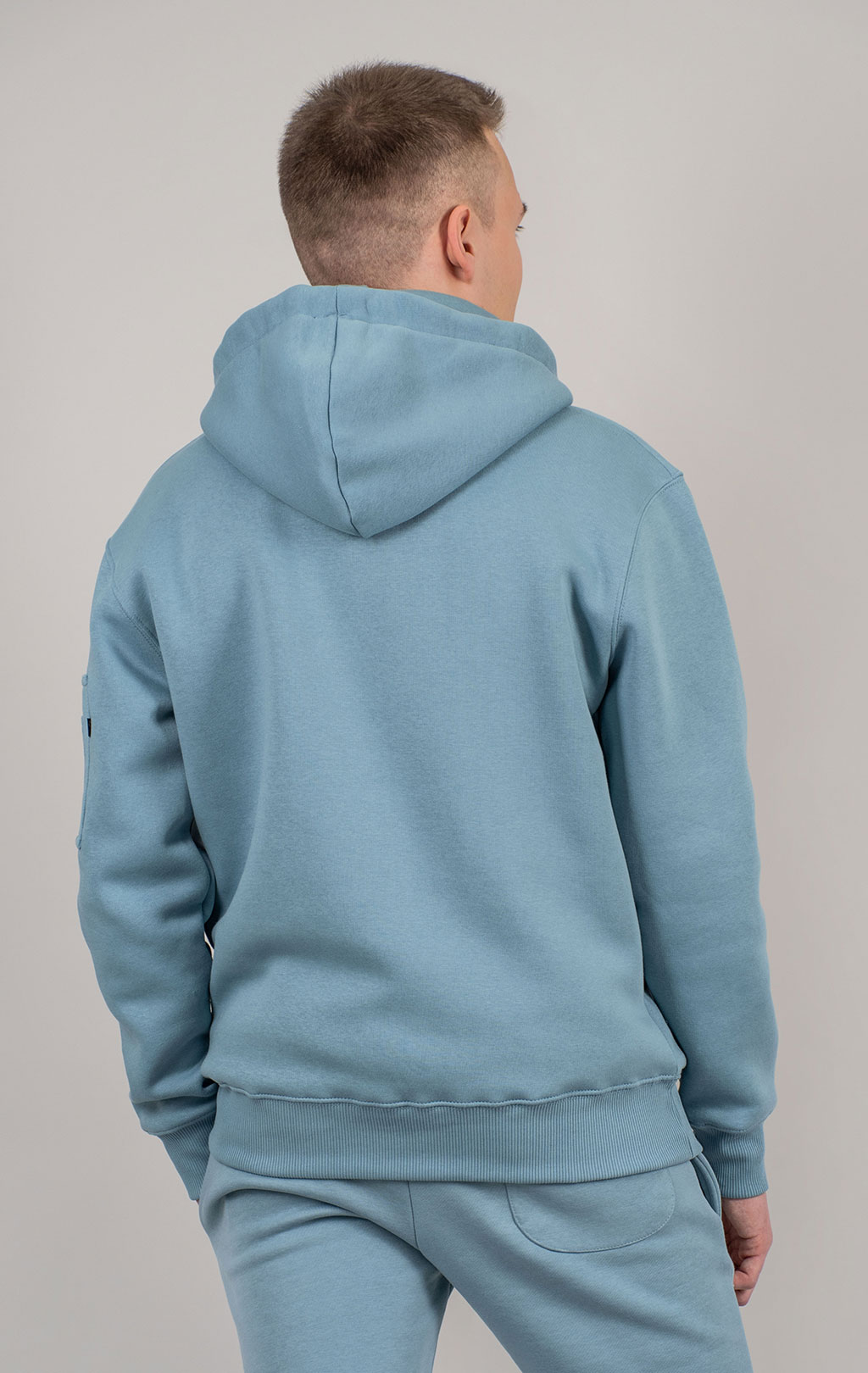 Толстовка ALPHA INDUSTRIES EMB HOODY greyblue 
