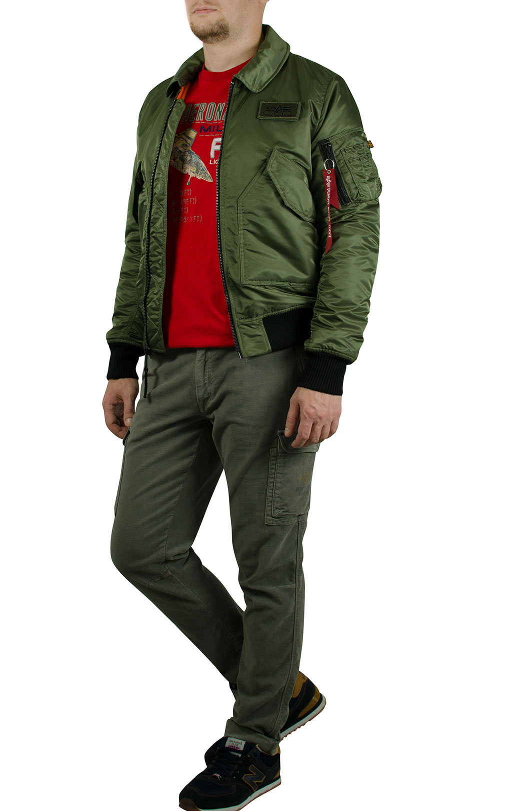 Куртка летная ALPHA INDUSTRIES CWU VF BL sage green 