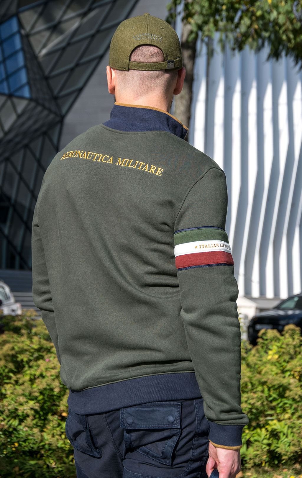 Олимпийка AERONAUTICA MILITARE FW 23/24/BD dark green (FE 1822) 