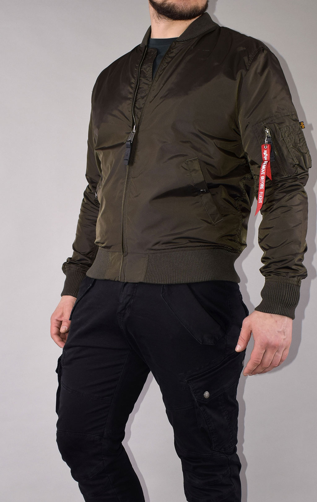 Ветровка-бомбер ALPHA INDUSTRIES MA-1 TT rep. grey 