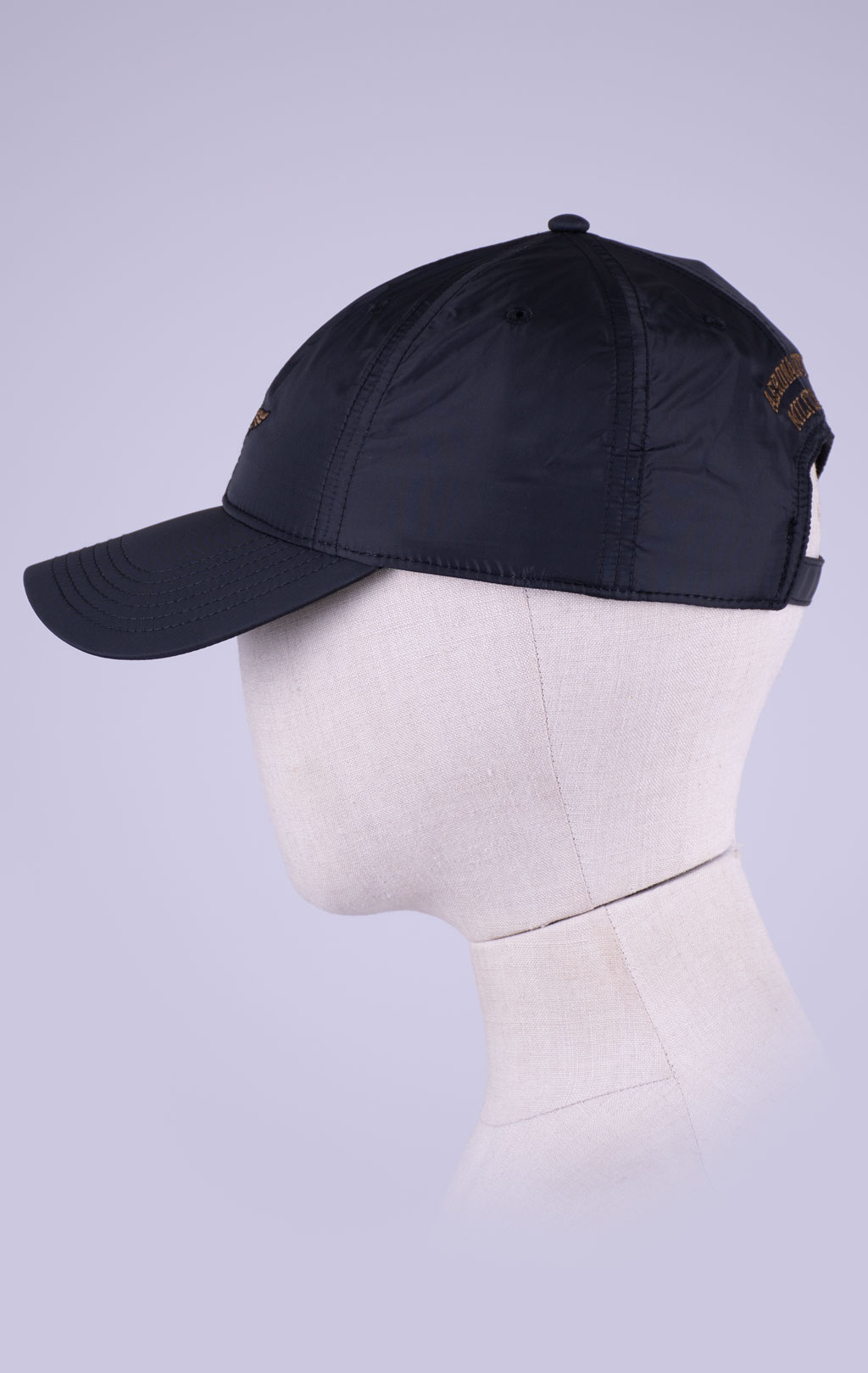 Бейсболка AERONAUTICA MILITARE нейлон/флис FW 26/27/CN jet black (HA 1263) 